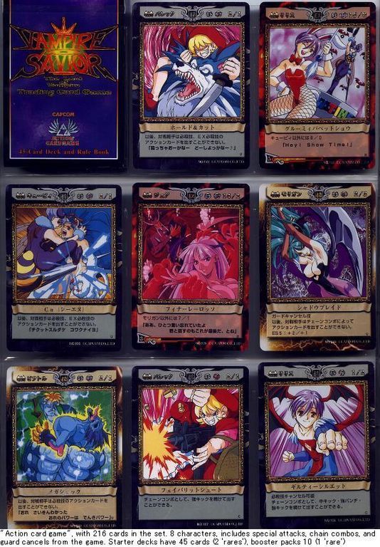 Vampire Savior Trading Card Game box art