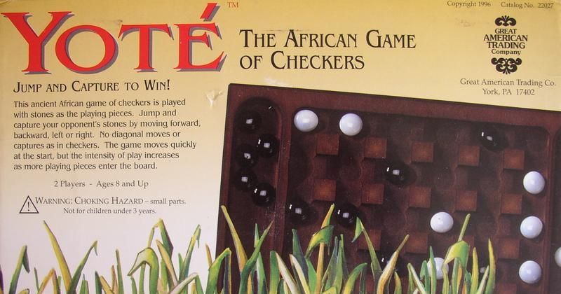 Yote - a traditional strategy board game from West Africa 