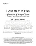 RPG Item: WATE1-5: Lost in the Fog