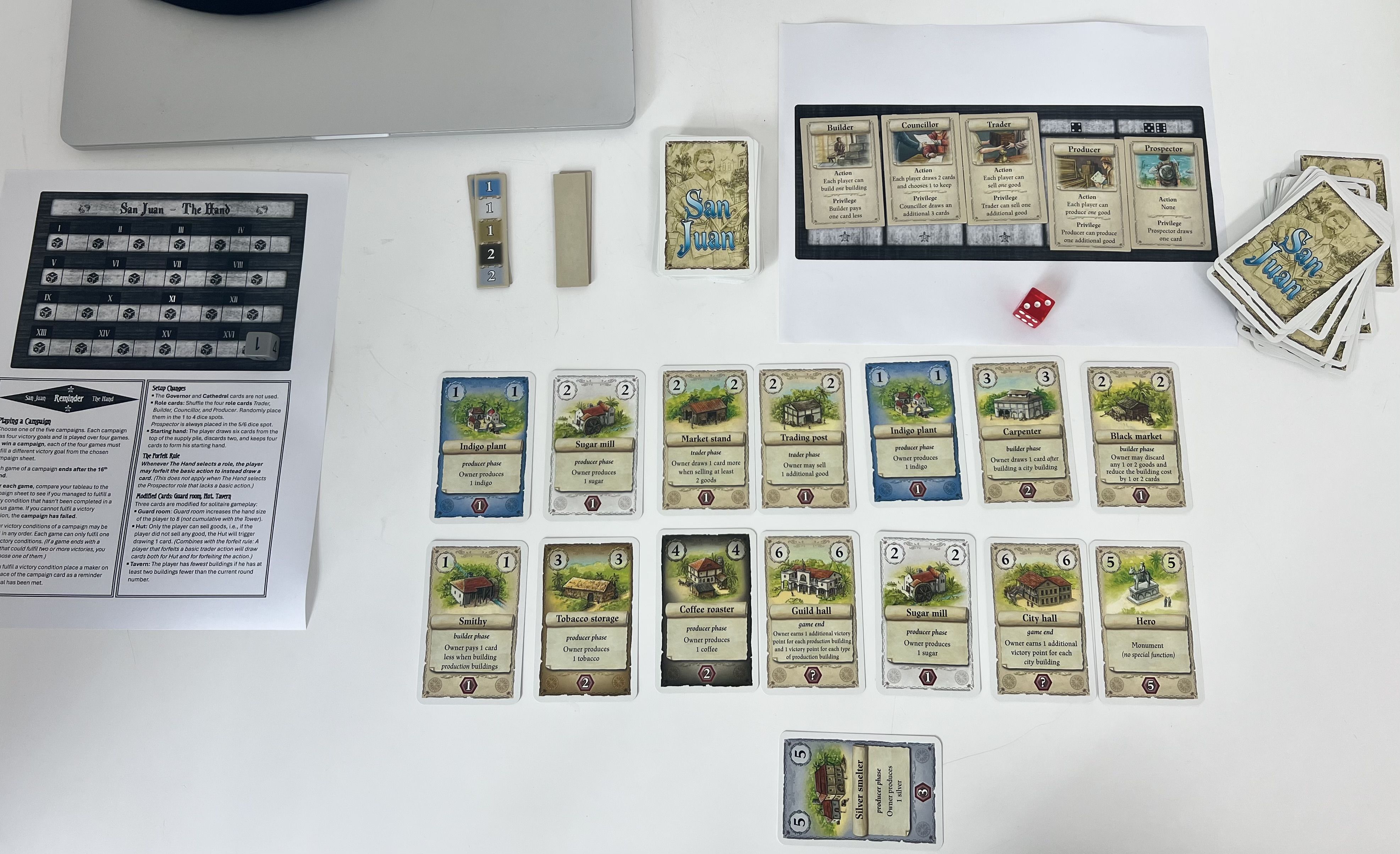 The Hand - Solitaire Campaign Expansion | San Juan (Second Edition)