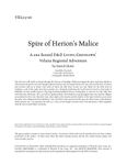 RPG Item: VEL3-06: Spire of Herion's Malice