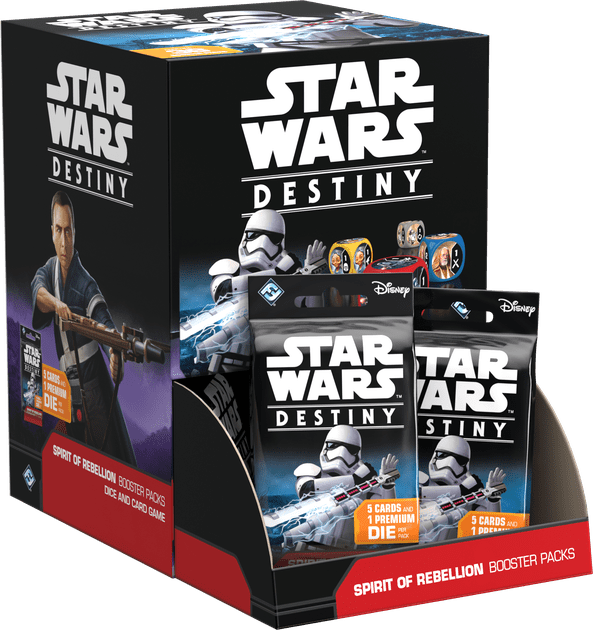 4x SPIRIT OF REBELLION Fantasy Flight Games Star Wars Destiny Booster Pack 