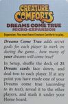 Creature Comforts: Dreams Come True Micro-Expansion (English Edition)