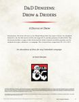 RPG Item: D&D Denizens: Drow & Driders