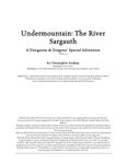RPG Item: Undermountain Adventures: The River Sargauth