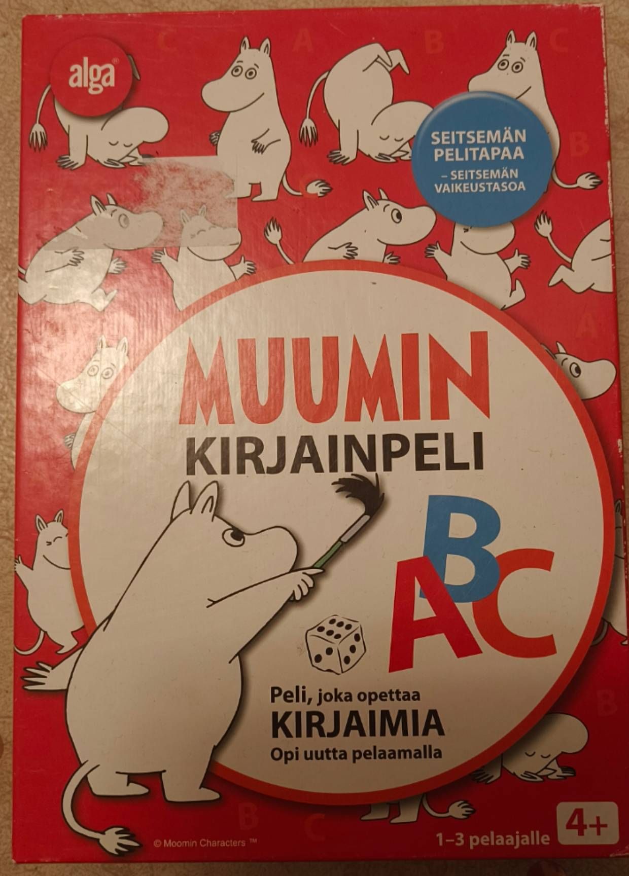Muumin kirjainpeli ABC