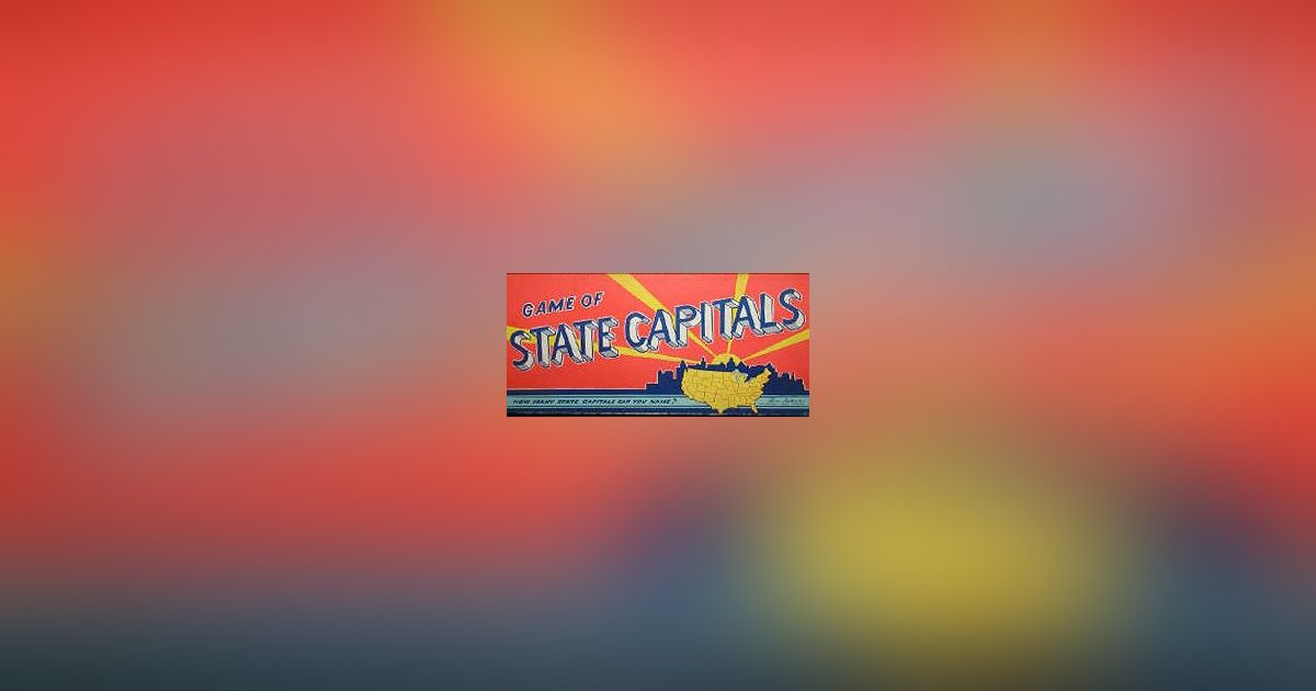 Game of State Capitals | Board Game | BoardGameGeek