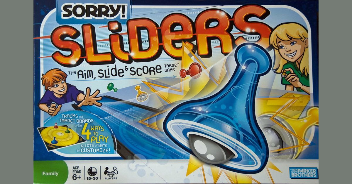 Slide & Score Target Board Game 100% Complete Sorry Sliders The Aim 