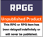 RPG: (Unpublished Products)