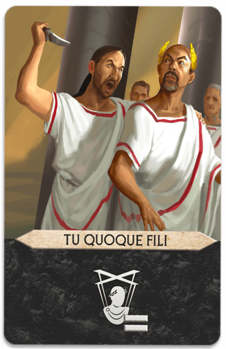 7 Wonders Duel: Agora – Tu Quoque Fili Promo Card