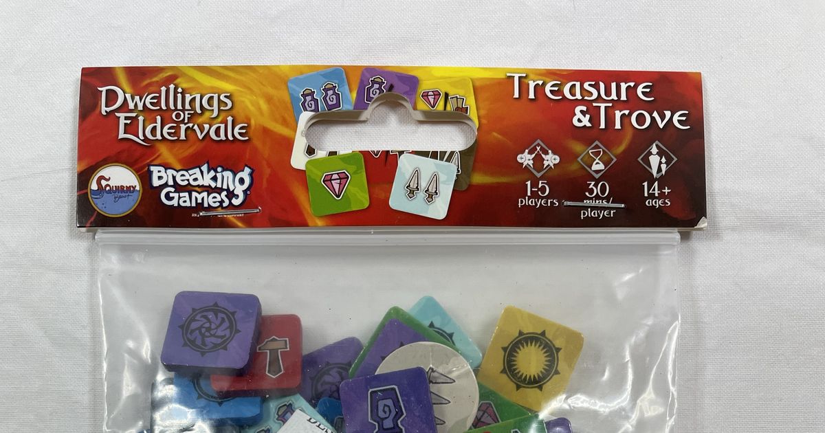 Dwellings of Eldervale Wooden Treasure Tokens Board Game Accessory