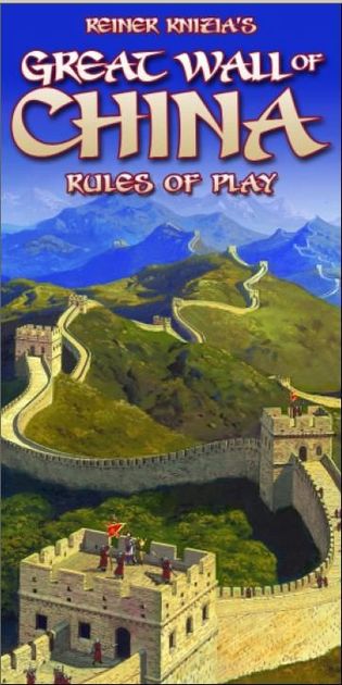 Reiner Knizia's Great Wall Of China Board Game New Factory Sealed
