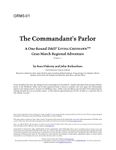 RPG Item: GRM5-01: The Commandant's Parlor