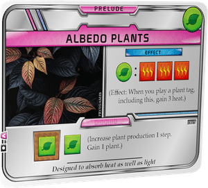 Terraforming Mars: Albedo Plants Promo Card