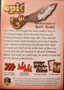 Tiny Epic Pirates: Crimson Silver mini expansion | Board Game