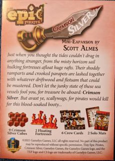 Tiny Epic Pirates: Crimson Silver mini expansion