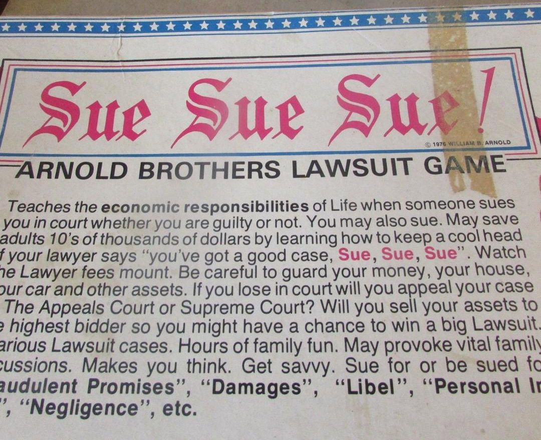 Sue Sue Sue: Arnold Brothers Lawsuit Game