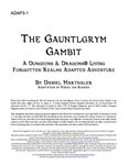 RPG Item: ADAP3-1: The Gauntlgrym Gambit