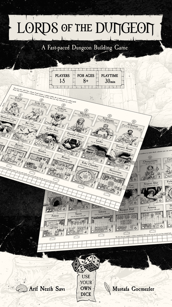Illustration 1 de Lords of the Dungeon: A Roll & Build Print and Play Game