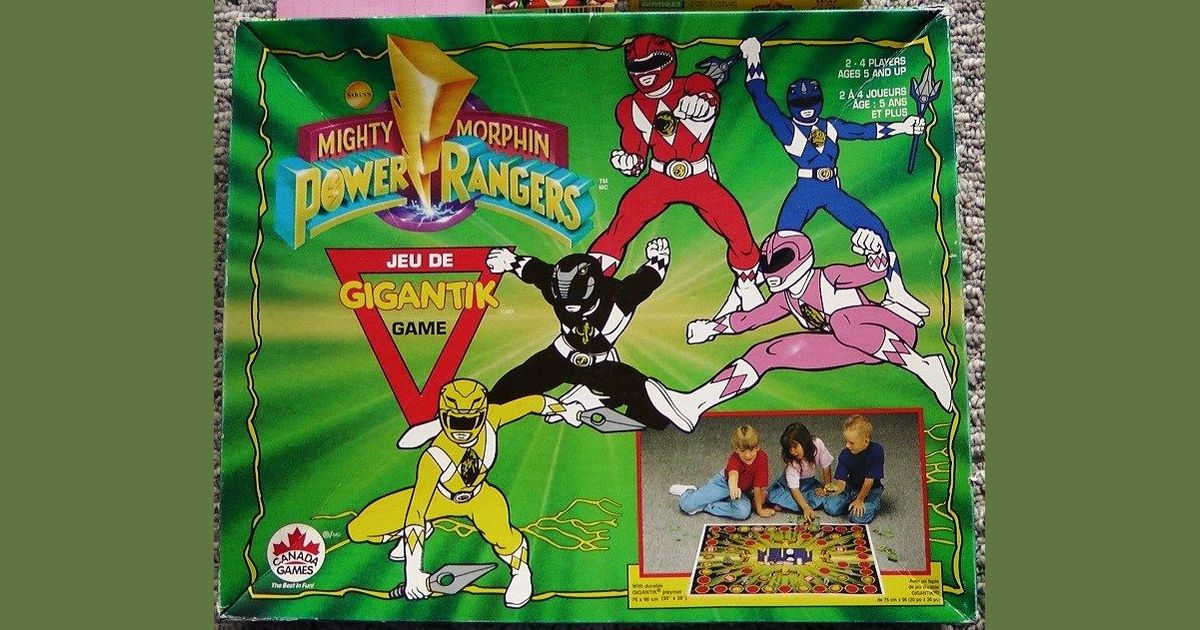 Mighty Morphin Power Rangers Gigantik Game Board Game Boardgamegeek