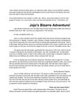 RPG Item: Jojo's Bizarre Adventure!