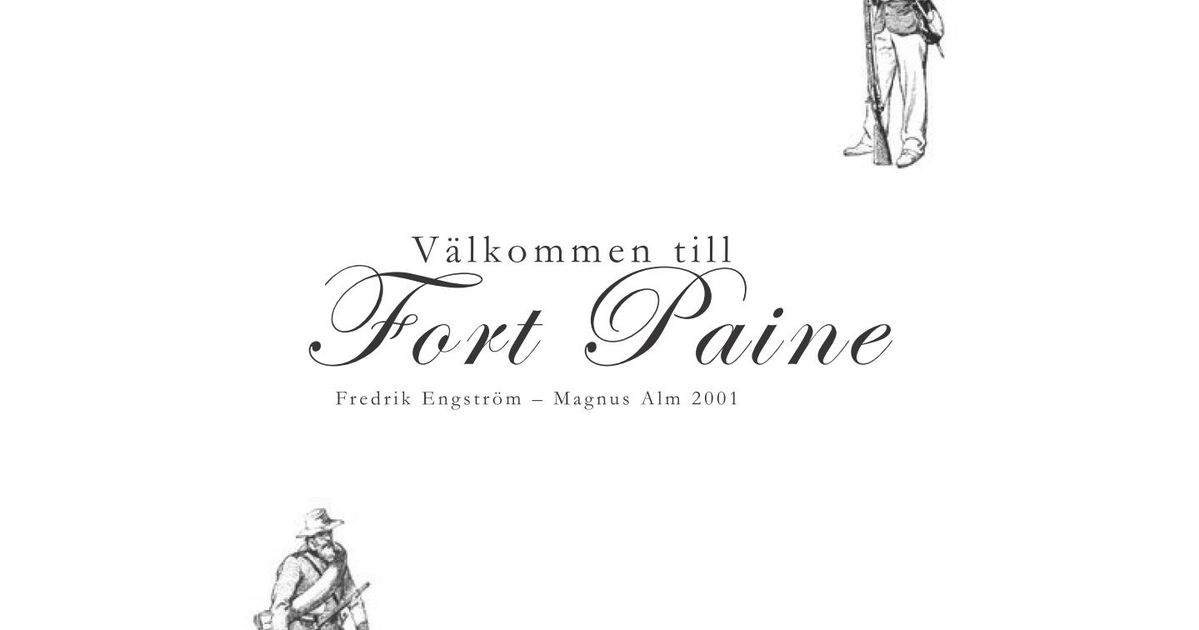 Välkommen till Fort Paine... RPG Item RPGGeek