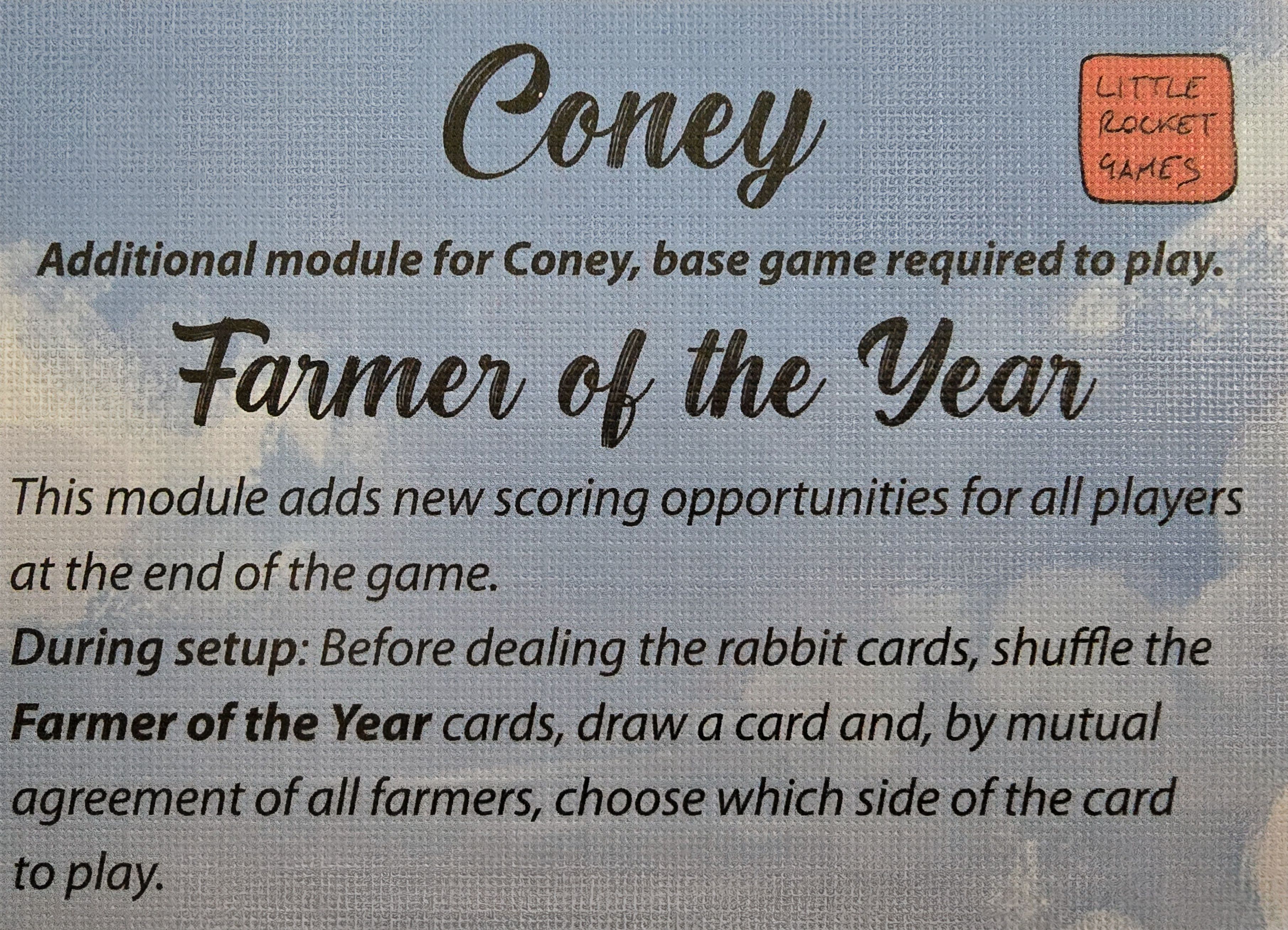 Coney: Farmer of the Year