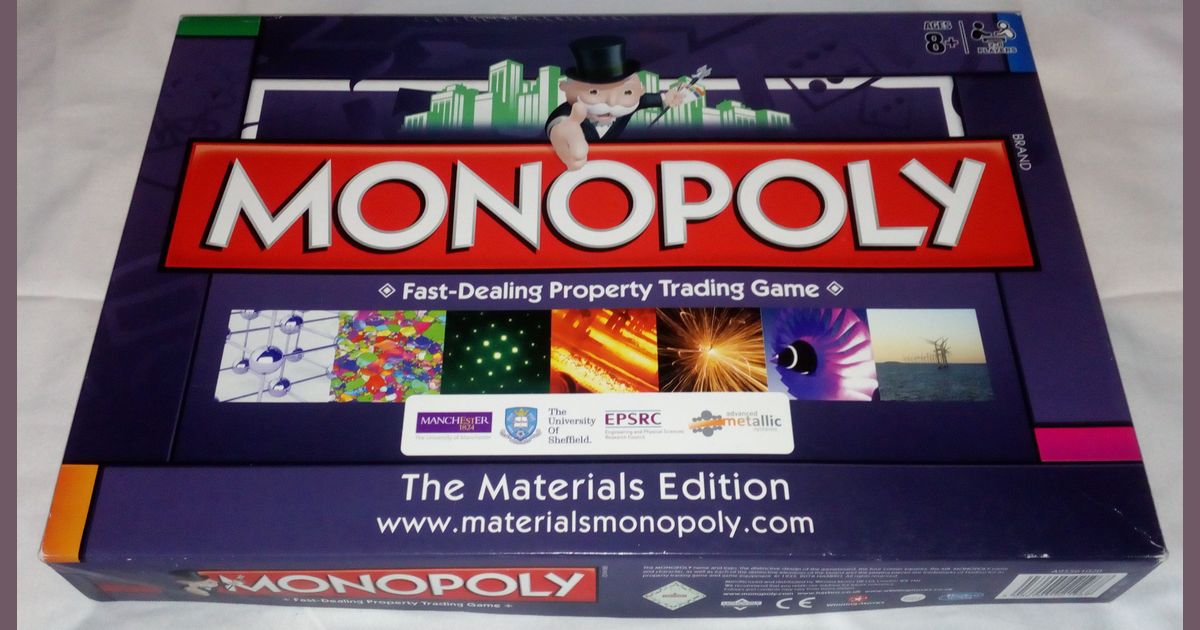 Monopoly The Materials Edition Board Game BoardGameGeek