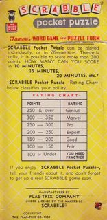 Scrabble Pocket Puzzle