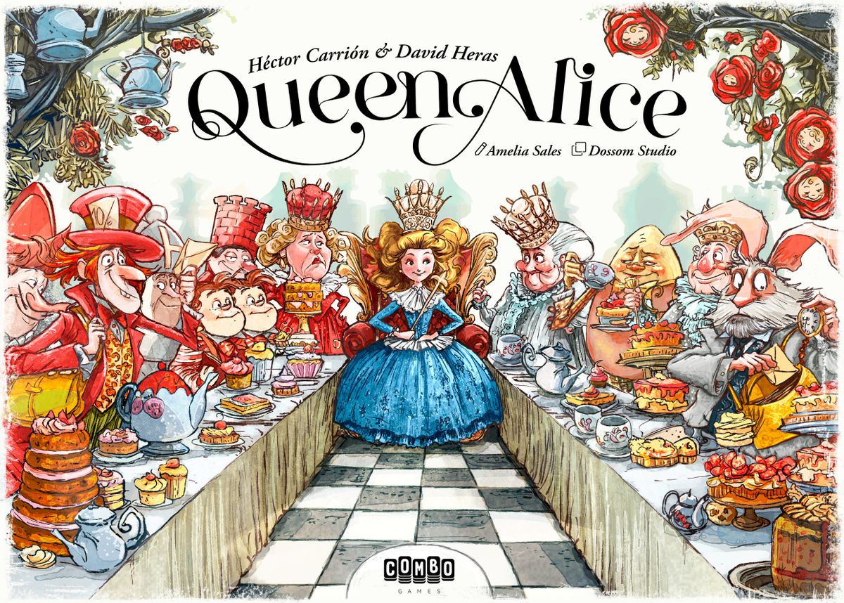 Queen Alice gioco da tavolo eurogame di scacchi per 1-4 giocatori - copertina ufficiale Combo Games