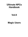 RPG Item: Ultimate NPCs Handbook Volume 2: Magic Users
