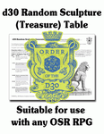 RPG Item: FGM037g: d30 Random Sculpture (Treasure) Table