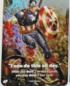 UNO Ultimate: Captain America – "I can do this all day." Super Rare Foil Chase Card