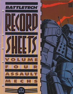 BattleTech Record Sheets Volume Four: Assault 'Mechs