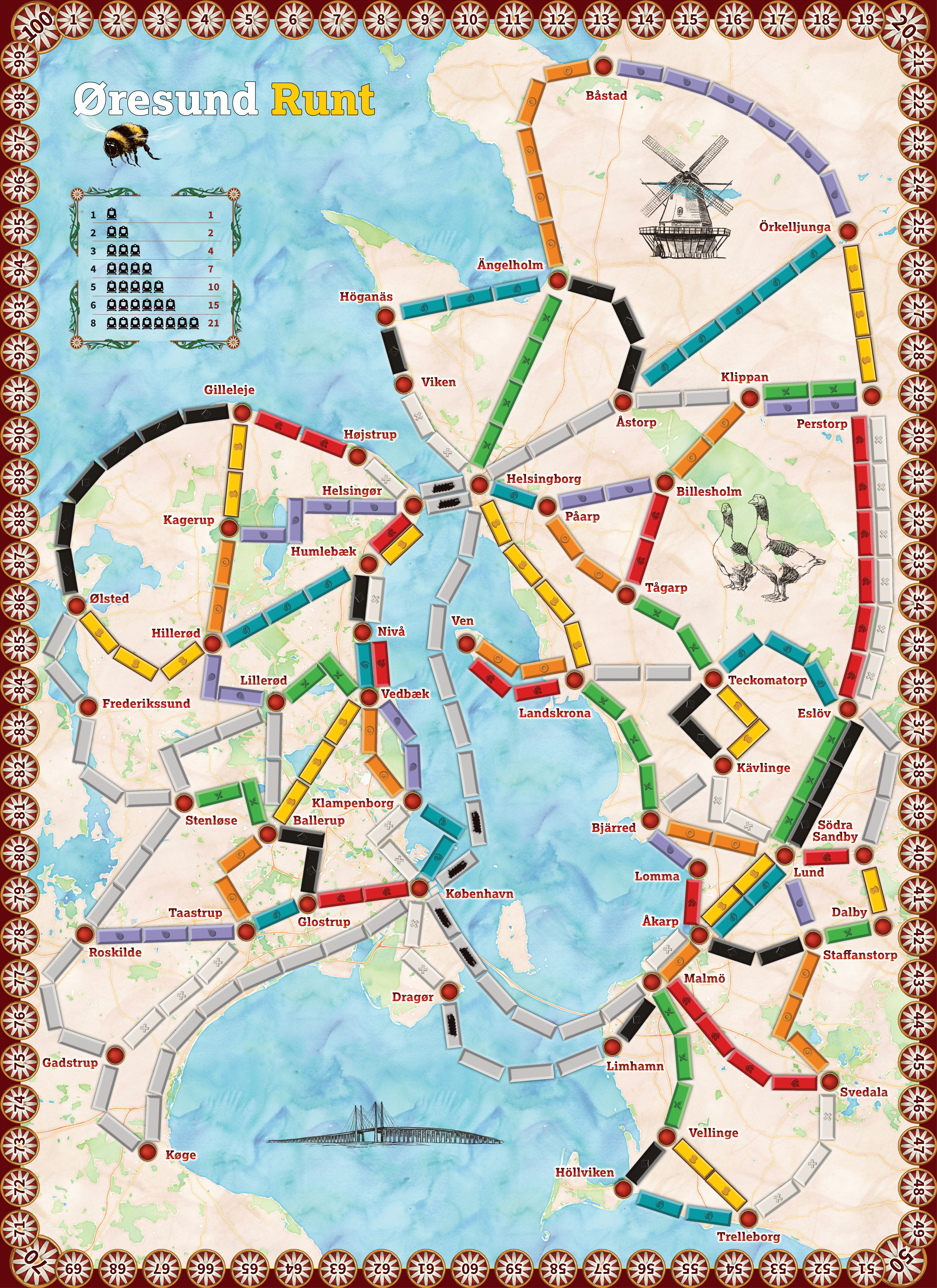 Øresund Runt (fan expansion for Ticket to Ride)
