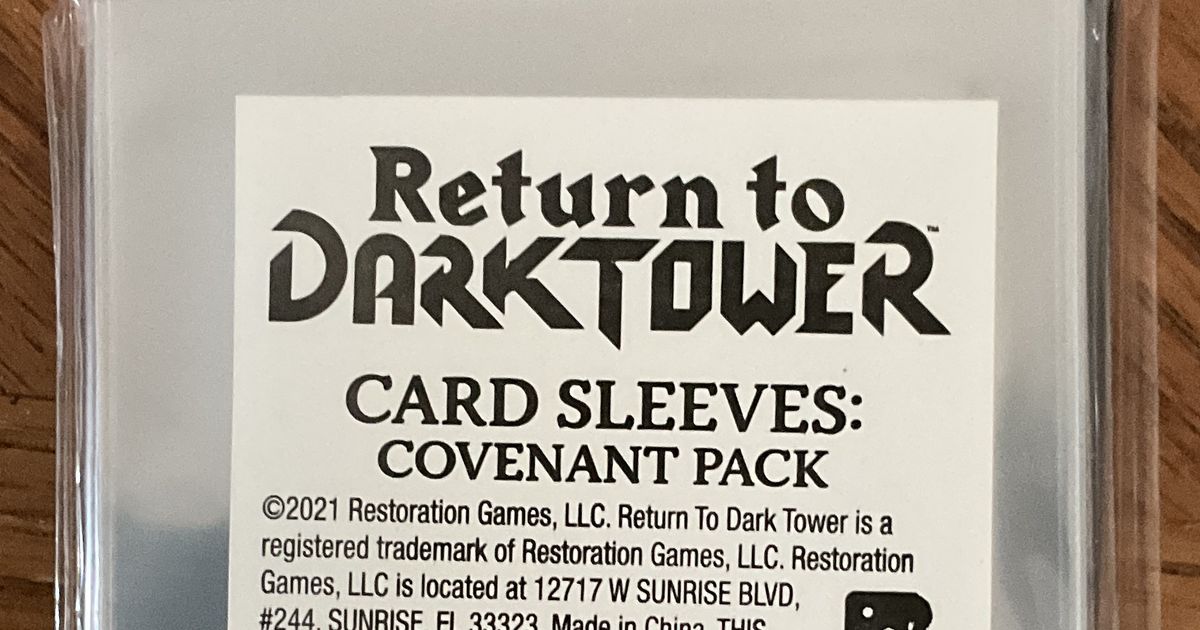 Card Sleeves - Return to Dark Tower - Restoration Games