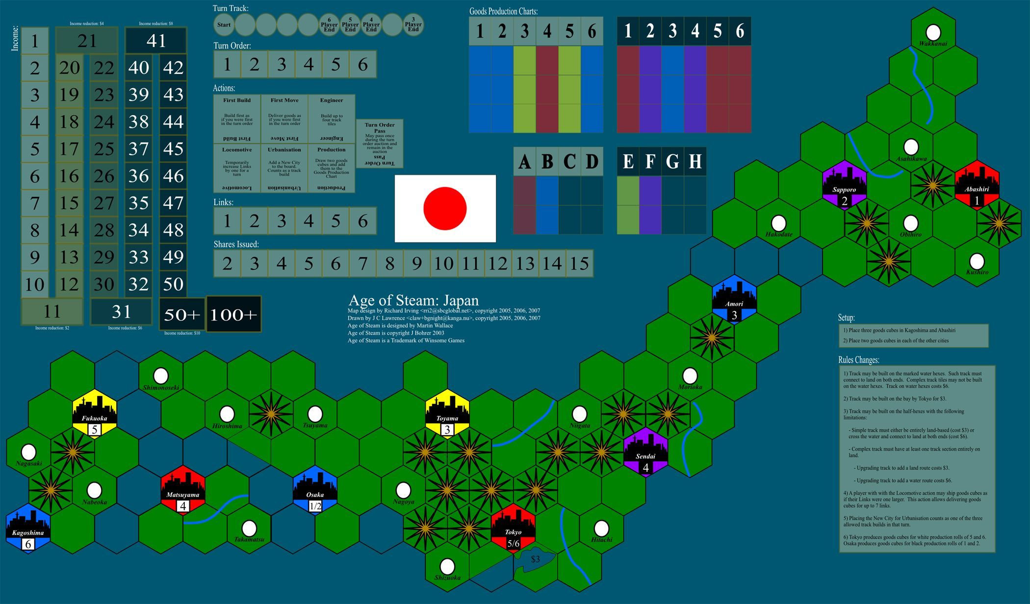 Japan (fan expansion for Age of Steam)