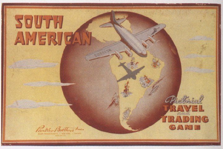 South American Pictorial Travel and Trading Game