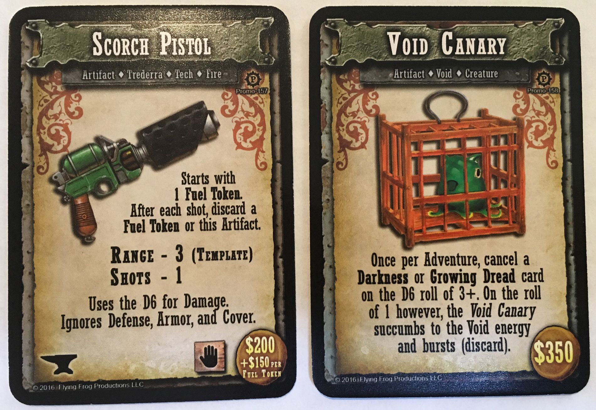 Shadows of Brimstone: Trederra Promo Cards