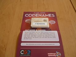 Codenames Authors Games Board Game Boardgamegeek
