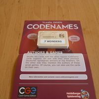 Codenames: Authors & Games