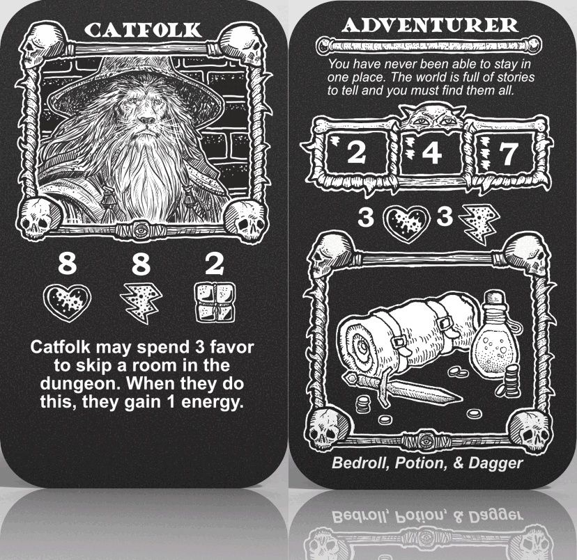 Tin Helm: Catfolk/Adventurer Promo Card