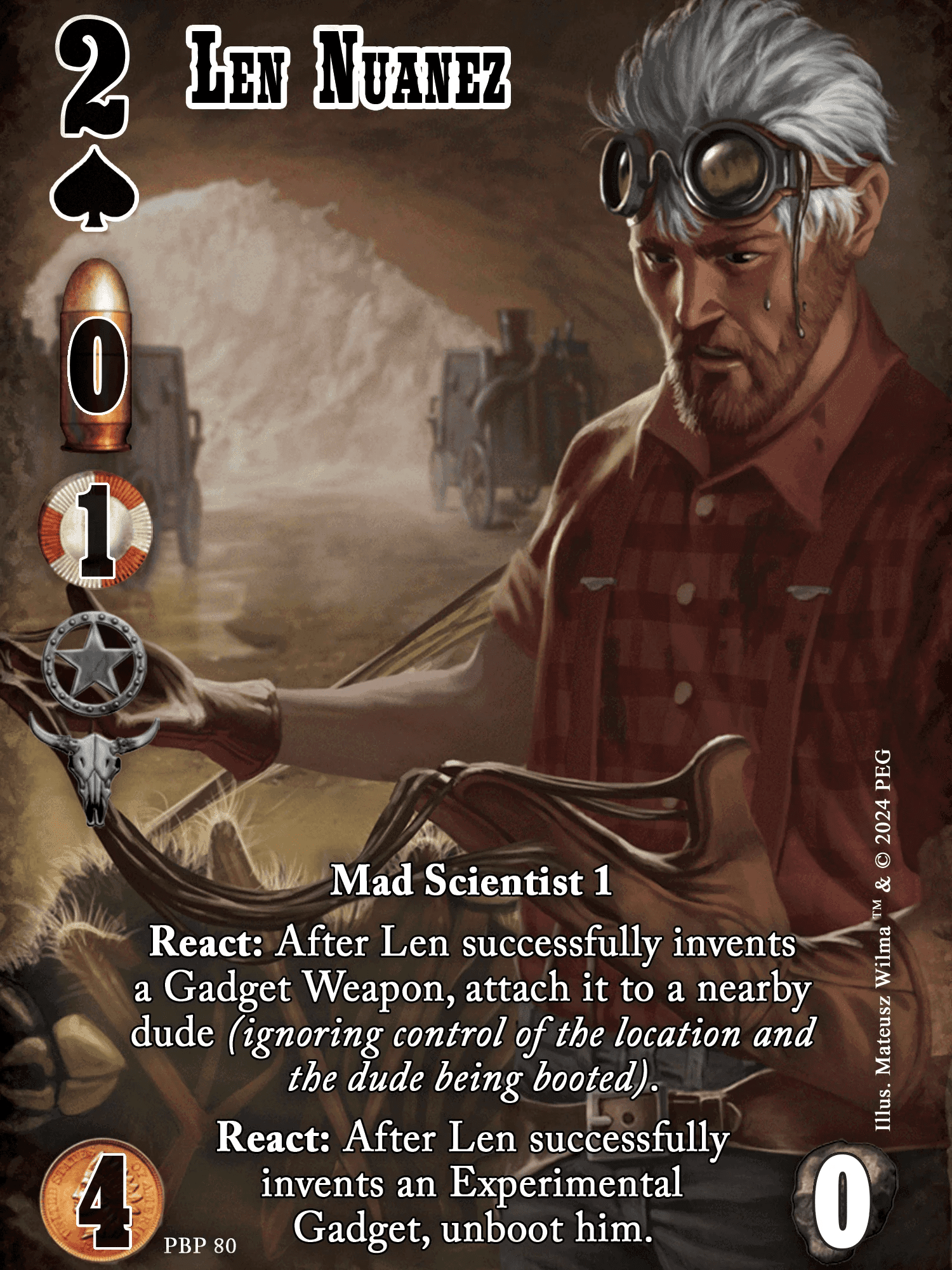 Doomtown: Len Nuanez Promo Card