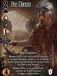 Doomtown: Len Nuanez Promo Card
