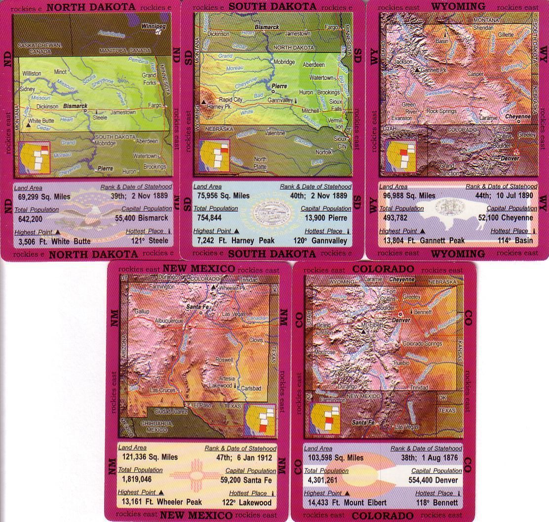 State Cards Geography Game