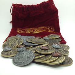 The Red Dragon Inn: 5 Players Coin Set