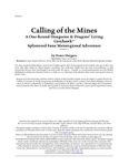 RPG Item: ESA8-01: Calling of the Mines