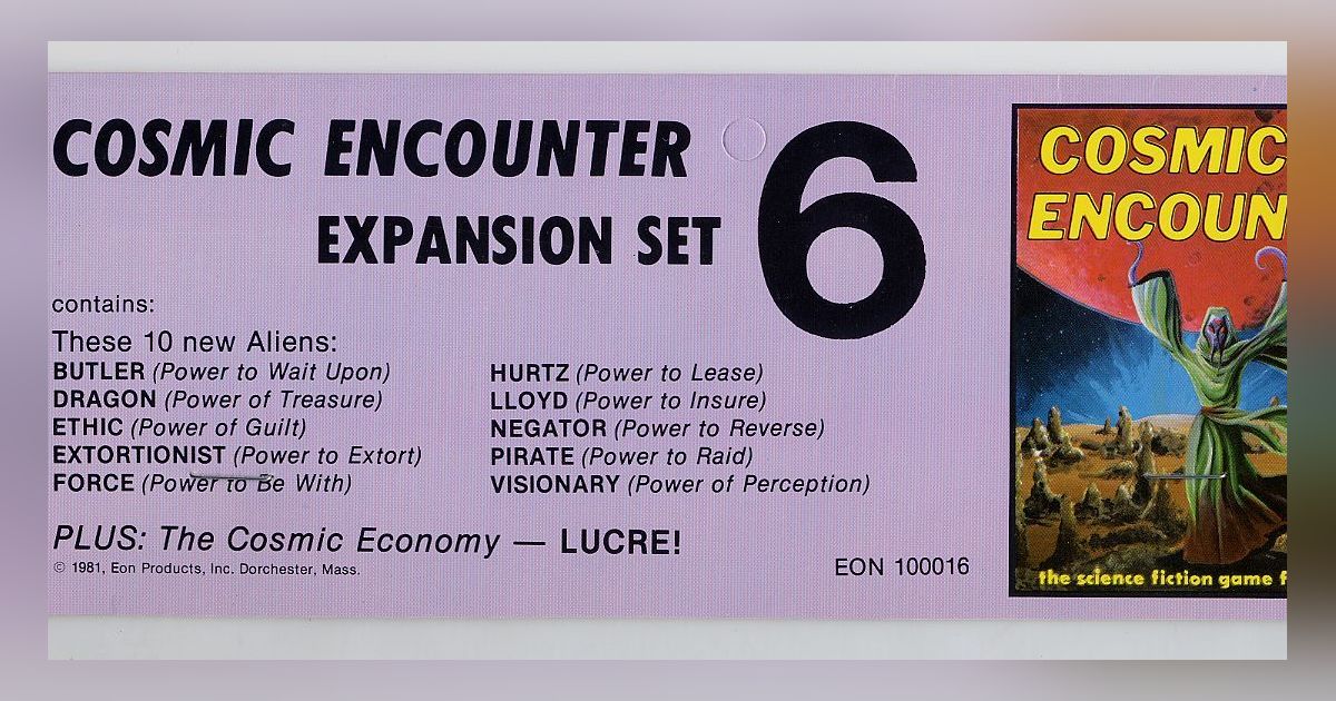 Cosmic Encounter Expansions | 7th Cosmic Encounter Expansion Cosmic ...