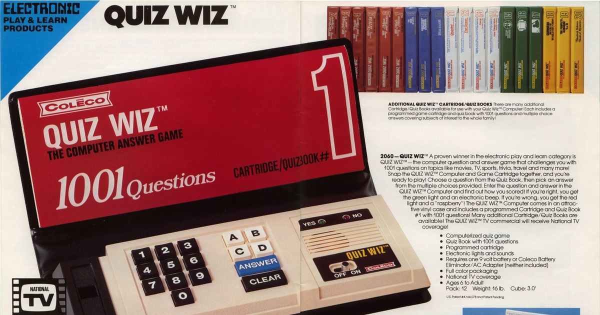 quiz it electronic game, new and sealed