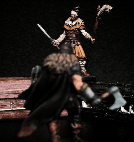 Zombicide Black Plague – Figurine SCOWL Exclusive Kickstarter – Peinte – Avec Carte